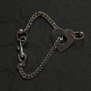 Christian Dior by John Galliano SS04 Hardcore Pierced Heart Bracelet vintage